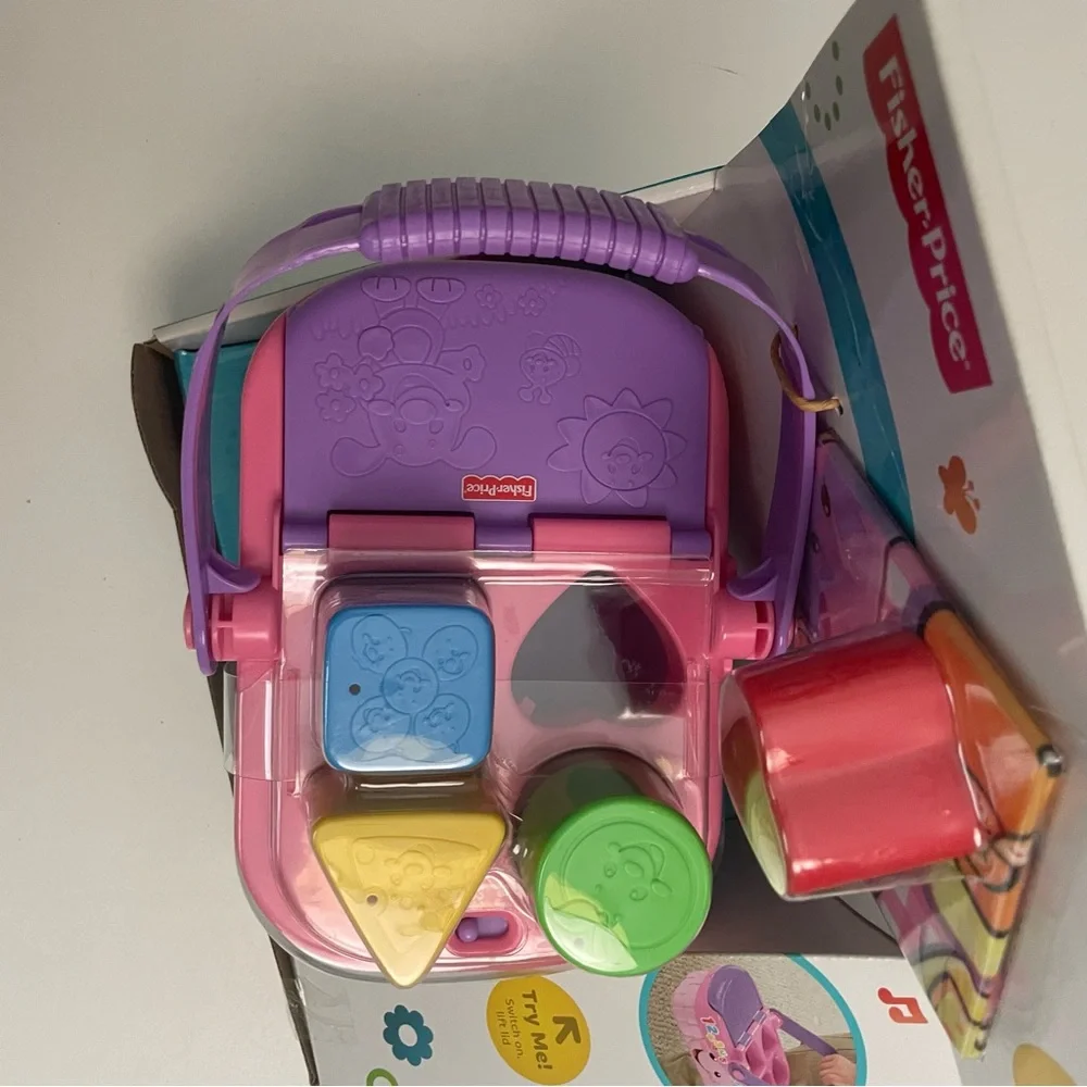 Fisher Price Laugh & Learn Picnic Basket Shapes Numbers Music Talks Words New